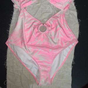 pink swimsuit